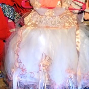 Little girls beautiful 12 to 18 month wedding dress